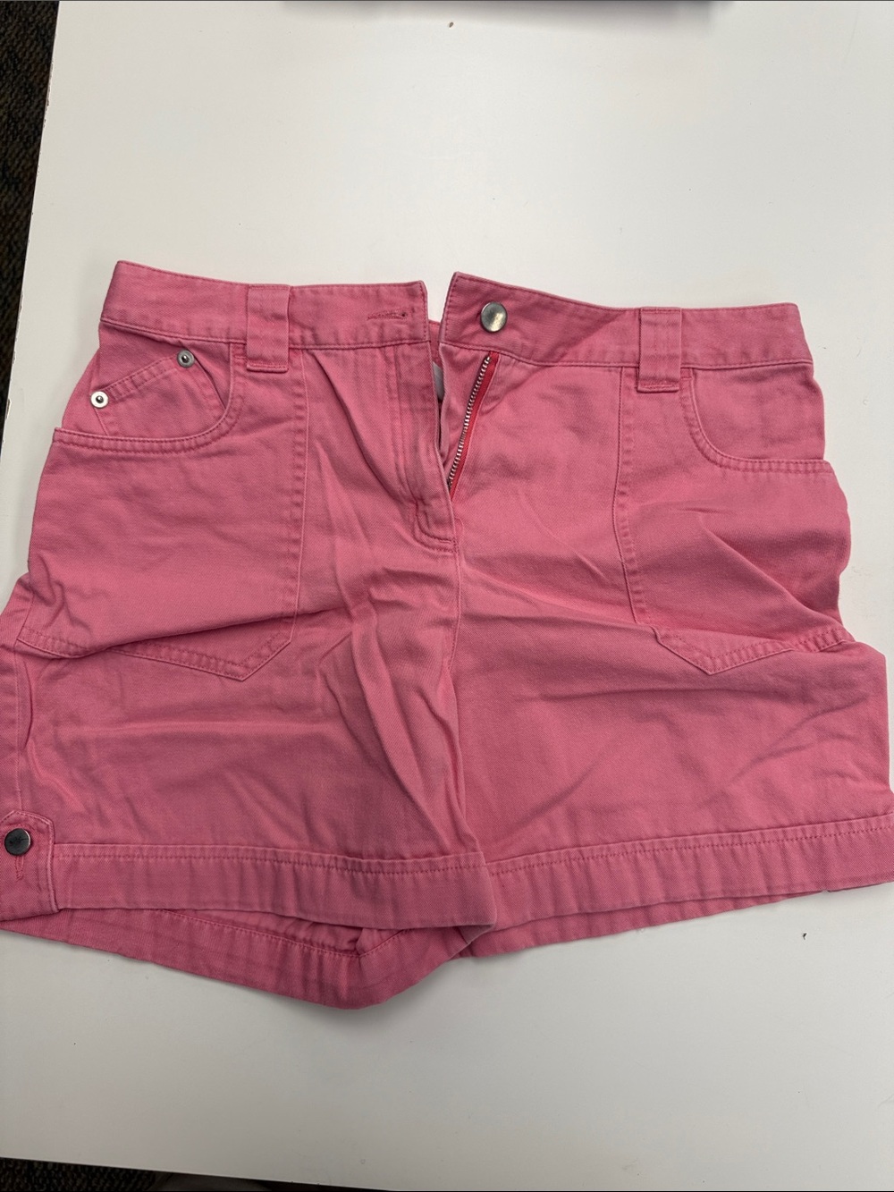 Talbots Pink High-Waist Cotton Shorts